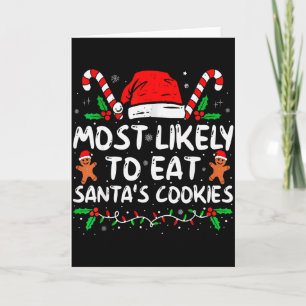 Carte Plus susceptible de manger les cookies du Père Noë