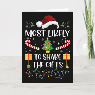 Carte Plus susceptible de secouer les cadeaux de Noël en