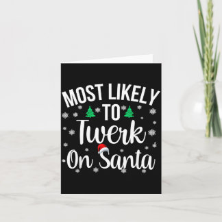 Carte Plus susceptible de twerker sur le Père Noël Inapp