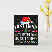 Carte Plus susceptible d'écouter des chansons de Noël en (Fleur jaune)
