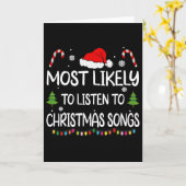 Carte Plus susceptible d'écouter des chansons de Noël Fa (Fleur jaune)