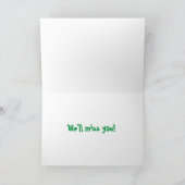 Carte Plus tard, Gator, tu vas manquer le crocodile Alli (Intérieur)