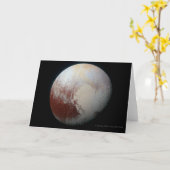 Carte Pluton - la plus grande planète naine (Fleur jaune)