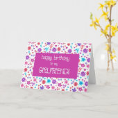 Carte Plutôt Ditsy Floral pour une amie Anniversaire (Fleur jaune)