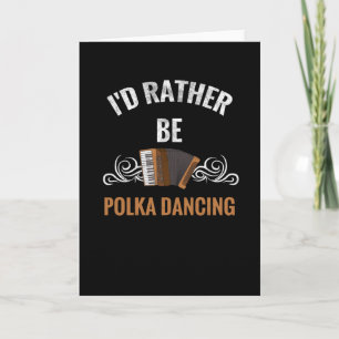 Carte Plutôt Être Polka Danser Polka Dancer de la musi