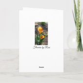 Carte Plutôt jaune floral blanc (Dos)