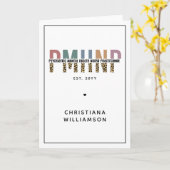 Carte PMHNP Empreinte de léopard Psychiatrie Santé menta (Fleur jaune)