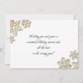 Carte Pneus d'or, Arbre de Noël, Présente Votre Photo (Dos)