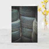 Carte "Pneus Empilés" Prompt Rétablissement (Fleur jaune)