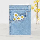 Carte Poche complètement de marguerites (Fleur jaune)