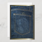 Carte Poche Denim Jeans bleu (Devant / Derrière)