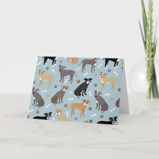 Carte Poches et os Pitbulles (Devant)