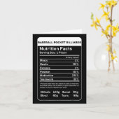 Carte Pocket Billard de baseball Valeur nutritive (Fleur jaune)