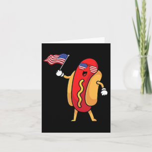 Carte Pocket Hot Dog Drapeau Américain Liberté Patriotiq