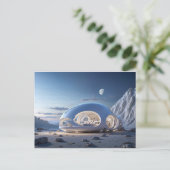 CARTE POD TINY HOUSE FUTURISTIQUE POSTCARD (Debout devant)