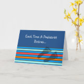 Carte Podiatrist Drôle Retraité (Fleur jaune)