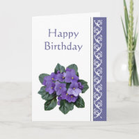 Poem African Violet Purple Flower