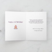 Carte Poem Anniversaire de Camion Cute (Intérieur)