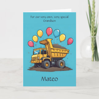 Carte Poem Anniversaire de Camion Cute