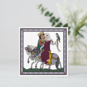 Carte Poem d'Amour Médiéval (Debout devant)