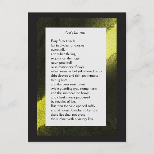 Carte Poem Ferme Amusante #2 (Devant)