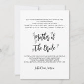 Carte Poem Mère de la Mariée Mariage (Devant)