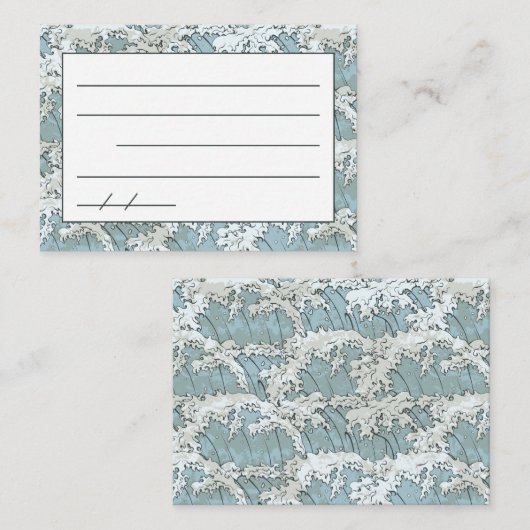 Carte Poem Poem Japonais Haiku (Devant / Derrière)