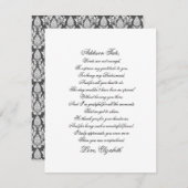 Carte Poem Script Merci Bridesmaid (Devant / Derrière)