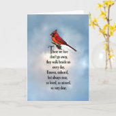 Carte Poème cardinal "So Loved" (Fleur jaune)