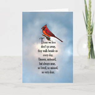Carte Poème cardinal "So Loved"