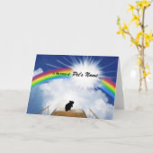 Carte Poème commémoratif de Rainbow Bridge pour Hamsters (Fleur jaune)