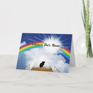 Carte Poème commémoratif de Rainbow Bridge pour Hamsters