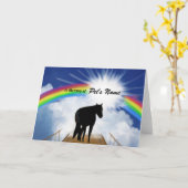 Carte Poème commémoratif du Pont Arc-en-ciel pour les ch (Fleur jaune)