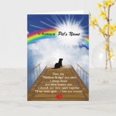 Carte Poème commémoratif du pont Rainbow pour les furets (Fleur jaune)