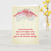 Carte Poème : Confort Pour Perdre Un Animal ; FLST, Plié (Fleur jaune)