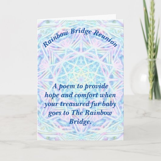 Carte Poème : Confort Pour Perdre Un Animal ; PBP, Plié (Devant)