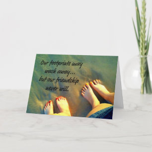 Carte Poème d'amis de Beach Forever