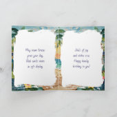 Carte Poème d'anniversaire plage (Intérieur)