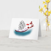 Carte Poème de calligraphie persane de hafez (1.2) (Fleur jaune)