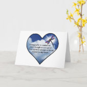 Carte Poème de coeur de libellule (Fleur jaune)