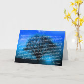 Carte Poème De Dévotion Inspirationnel Desiderata (Fleur jaune)