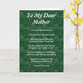 Carte Poème de la mère (Fleur jaune)