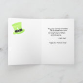 Carte Poème de la Saint Patrick avec Château & Shamrock (Intérieur)