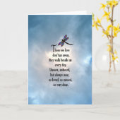 Carte Poème de libellule "So Loved" (Fleur jaune)