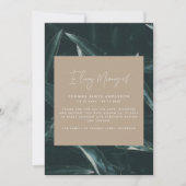 Carte Poème de mémoire de chagrin moderne et élégant (Devant)