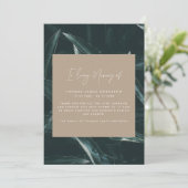 Carte Poème de mémoire de chagrin moderne et élégant (Debout devant)