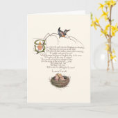 Carte Poème de Nursery par Lewis Carroll (Fleur jaune)