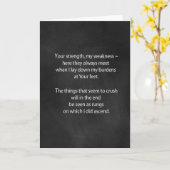 Carte Poème De Prière Sur Le Tableau De Bord (Fleur jaune)