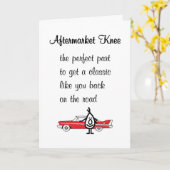 Carte Poème De Remplacement Du Genou Après-Vente (Fleur jaune)