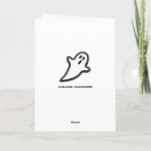 Carte Poème d'Halloween (Dos)